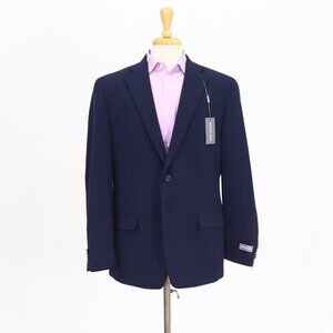 Michael Kors 44R Navy Blazer Sport Coat Jacket 2-Button Solid Y003